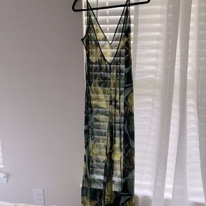 Brand new Victoria’s Secret sheer tropical dress with slit